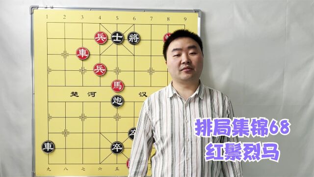 中国象棋排局集锦68,一匹伏枥的老马,志在千里