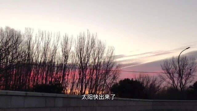 紫红色的天空