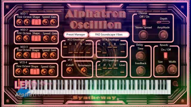 Alphatron Oscillion VST VST3 Audio Unit Synthesizer Leads