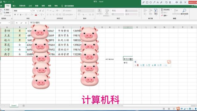 第十集Excel文字换行缩小填充和方向