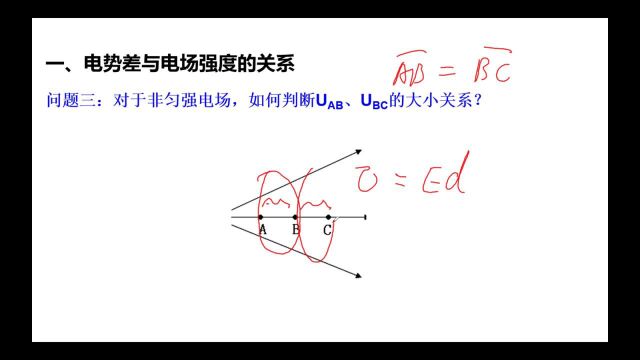 10.3电势差与电场强度的关系