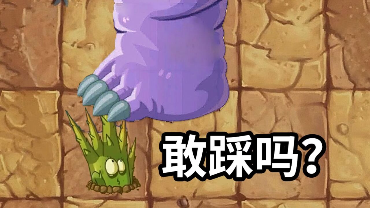 植物大战僵尸2中文版:皮糙肉厚的雷龙也怕扎啊!