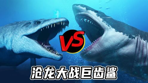 沧龙vs巨齿鲨，从5个维度分析，谁才是真正的海洋霸主？