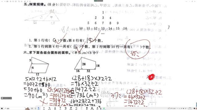 北师大版五年级数学上册期末错题分析—探索规律 #北师大版五年级数学上册期末复习