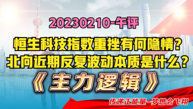 恒生科技重挫,市场全线跳水,有何隐情?近期北向波动本质已暴露