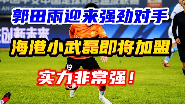 要把郭田雨比下去?25岁海港小武磊已降落济南,他不是来打替补的!