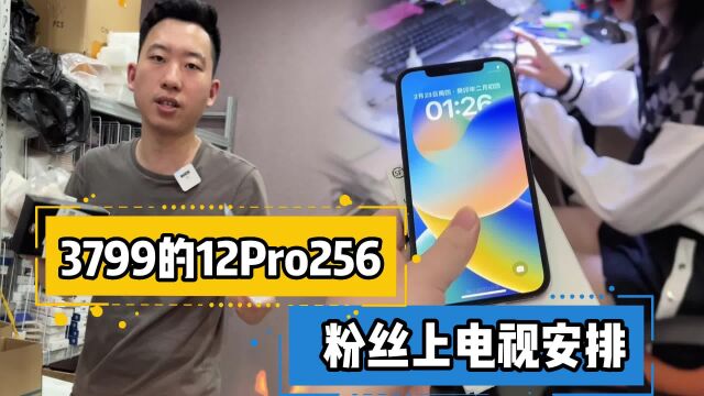 3799的12Pro 256太香了,粉丝点名上电视安排!