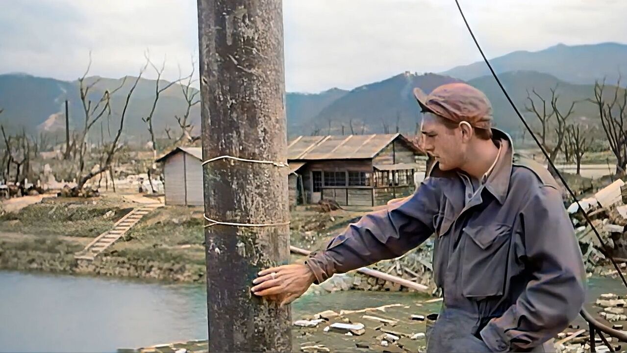 美国扔广岛原子弹珍贵画面,78年前真实拍摄记录,场面震撼吓人