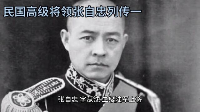 民国高级将领张自忠列传