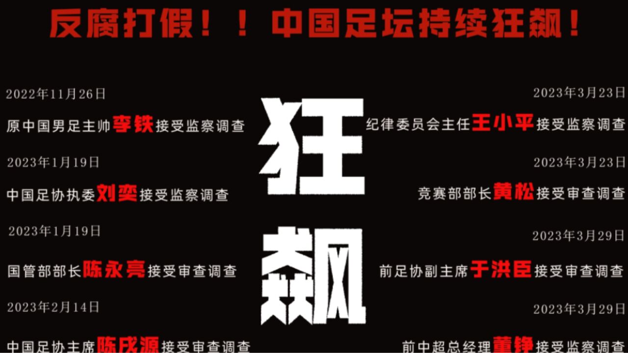 中国足球跌至谷底!4年5支中超队解散,8条大鱼被抓,国足水平差