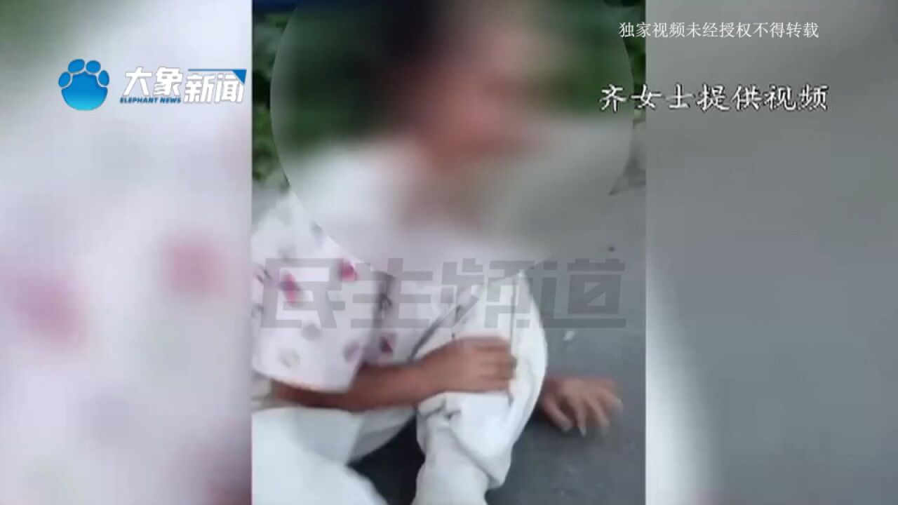 河南中牟:骑车被逆行电动车撞翻,女儿腿部受伤,女子:对方开得非常快