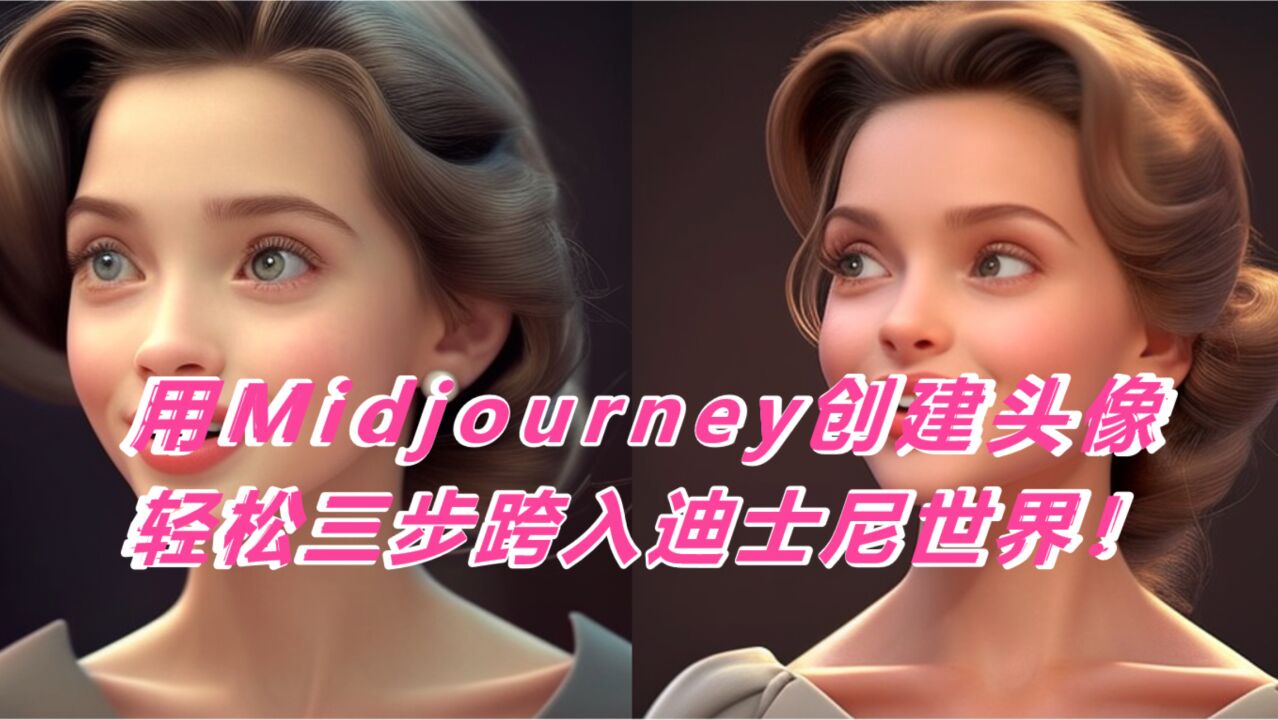 用Midjourney创建头像,轻松三步跨入迪士尼世界!