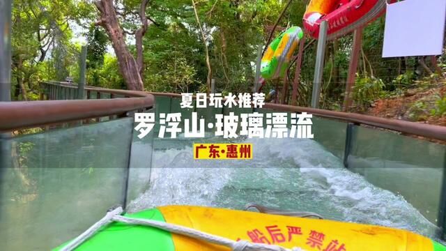 一年只抢这一次,原价160的罗浮山玻璃漂流早鸟票99就可以体验了!#五一旅行指南 #亲子游玩好去处 #罗浮山丛林玻璃漂流