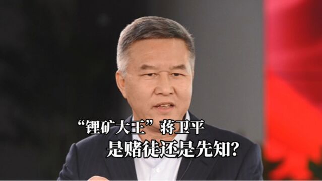 “锂矿大王”蒋卫平,是赌徒还是先知?