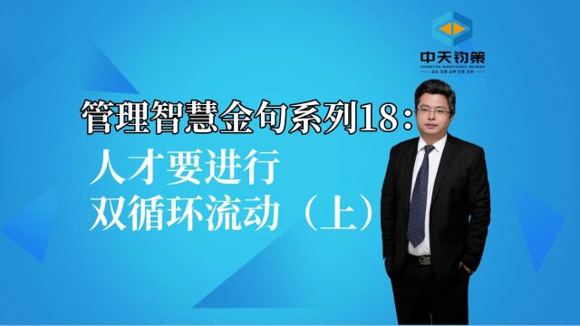 【许OK】管理智慧金句系列18:人才要进行双循环流动(上)