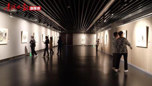 周志义中国画作品展在青海美术馆开展