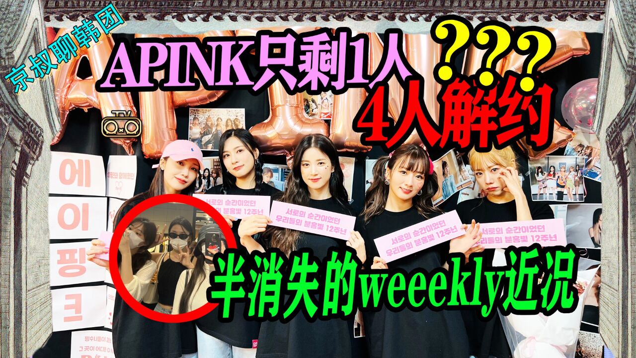 N.537 APINK只剩1人4人解约!半消失的weeekly近况【老北京聊韩团】