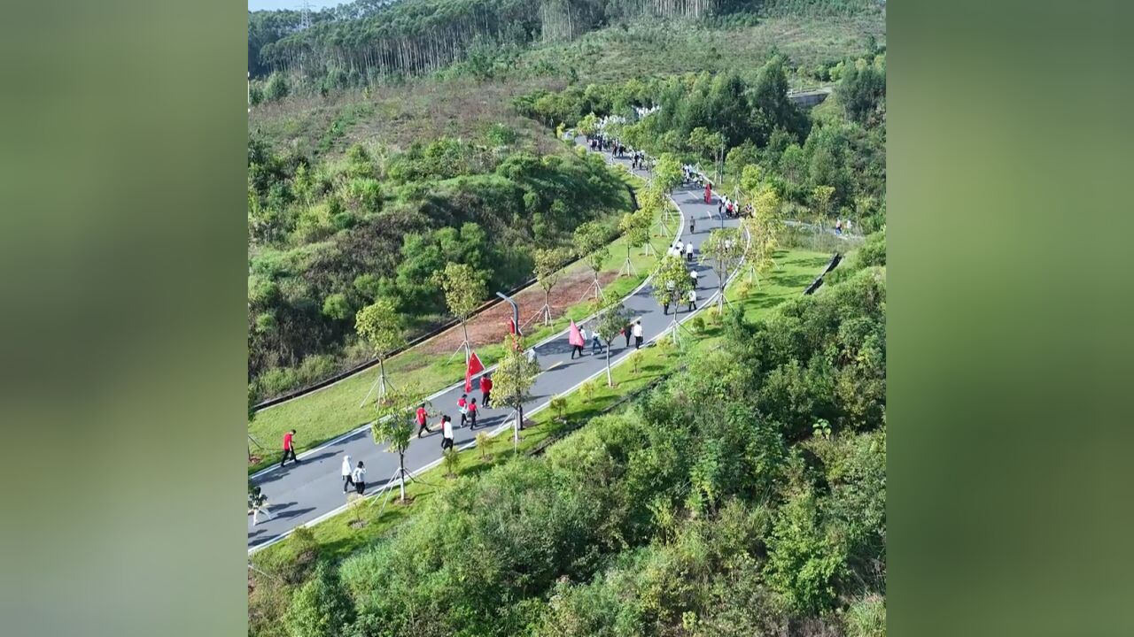 韶关市民迎重阳,登山活动引领全民健身热潮