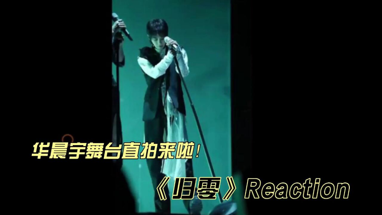 华晨宇舞台直拍《归零》reaction