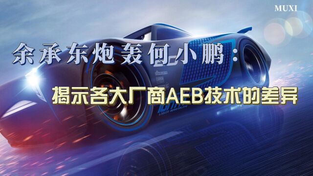 余承东炮轰何小鹏:揭示各大厂商AEB技术的差异