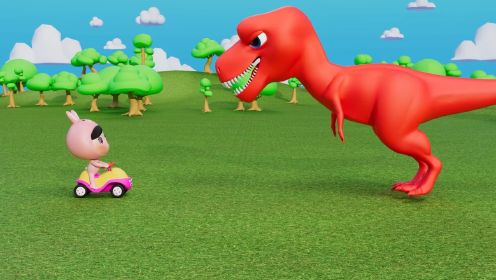 《益智宝贝kiki兔》第27集Kiki免遇到恐龙偷吃食物认颜色早教动画