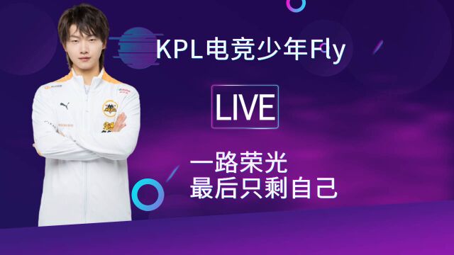 KPL电竞少年Fly,一路荣光只剩自己