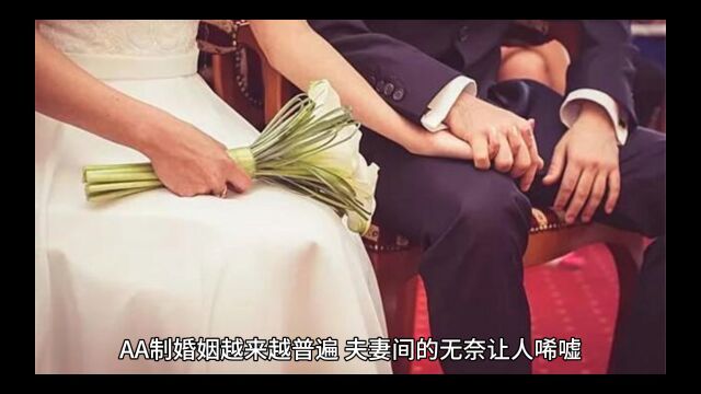 AA制婚姻:情感分离