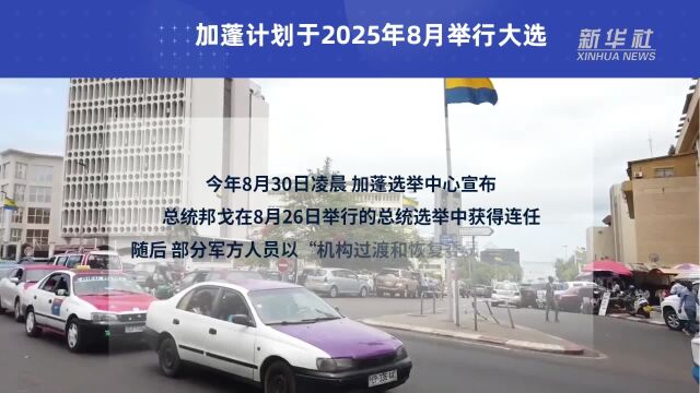 加蓬计划于2025年8月举行大选