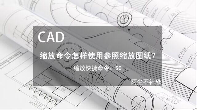 CAD必会的操作小技巧:缩放命令怎么样使用参照缩放图纸?