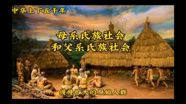 中华上下五千年 母系氏族社会和父系氏族社会