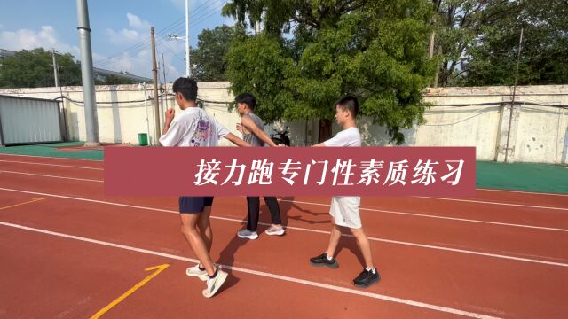 接力跑专门性素质练习《田径运动教学实践指南》