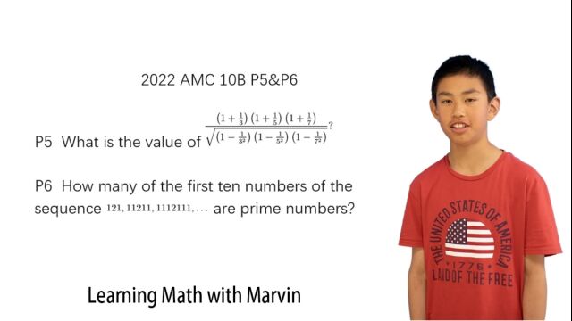 2022 AMC数学竞赛10B P5&P6英语讲题