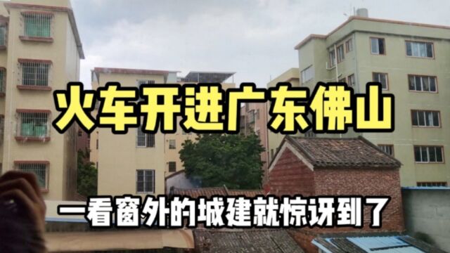 火车开进广东佛山,很难相信窗外是这样的景象,其他省份很难看到