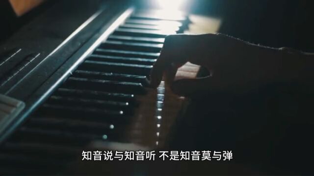 知音说与知音听,不是知音莫与谈