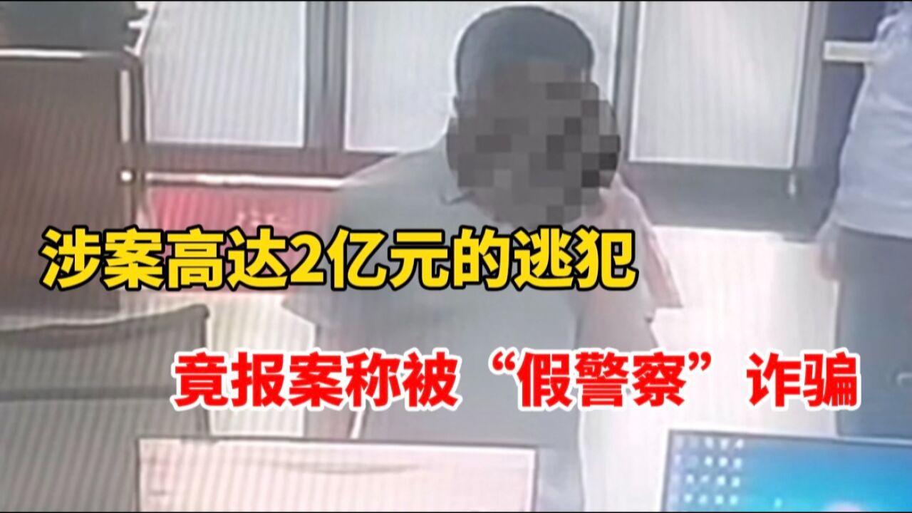 逃犯竟报案称被“假警察”诈骗 民警一查身份当场将其逮捕!