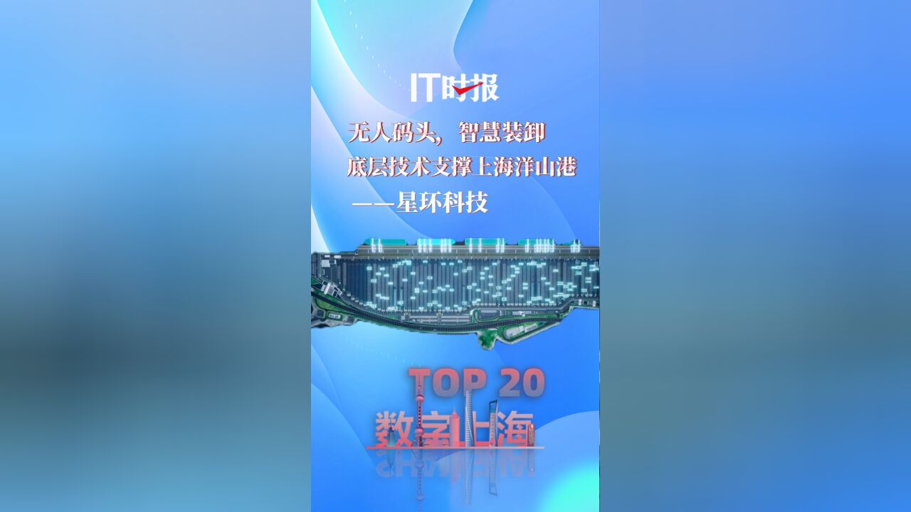 【数字上海十大场景TOP20】拥有“中国芯”的无人码头