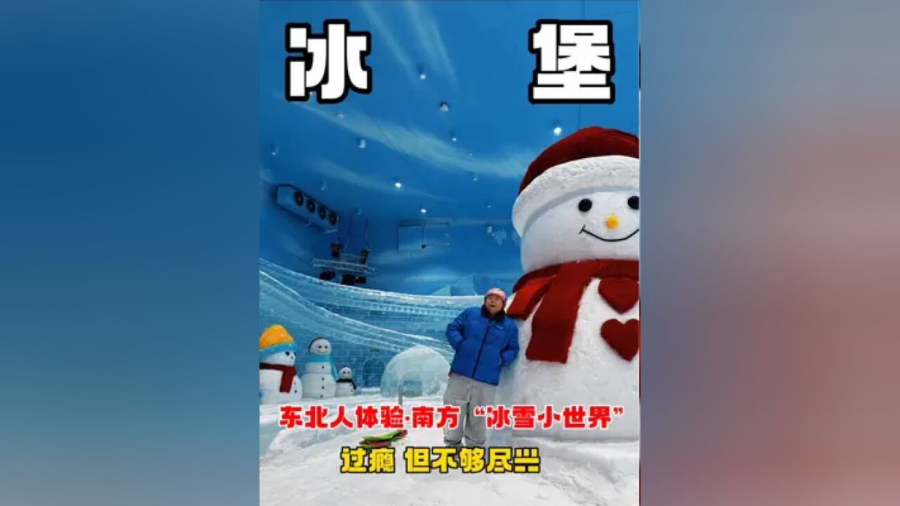 黑龙江人去广东,体验南方的“冰雪大世界”南方本土冰雕、人造雪游乐项目!