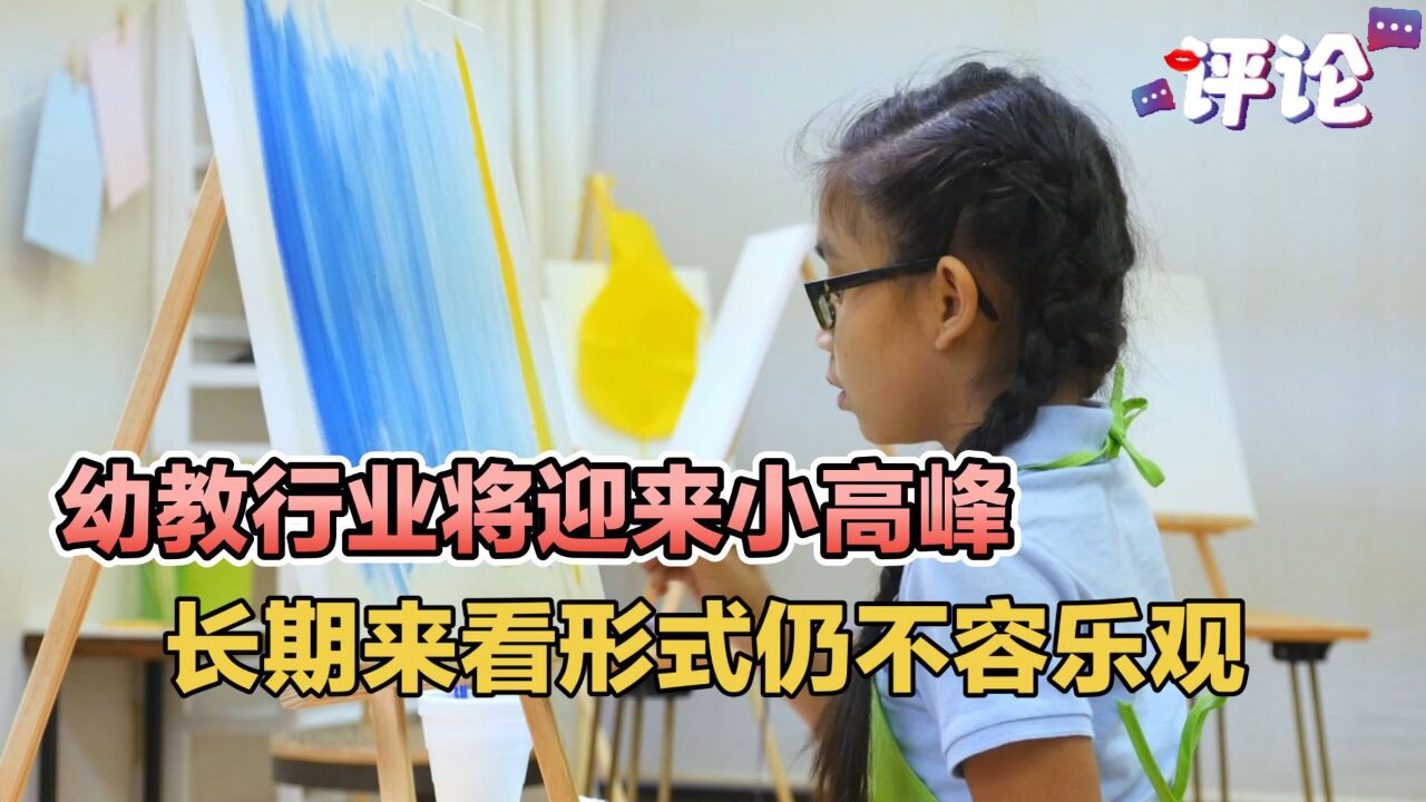 幼教行业将迎来小高峰,长期来看形势仍不容乐观