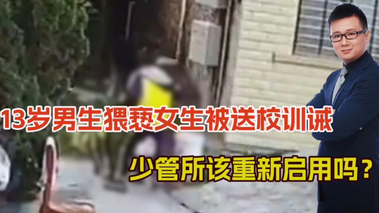 不惯了!13岁男生猥亵女生,被送专门学校训诫,少管所能重启吗?