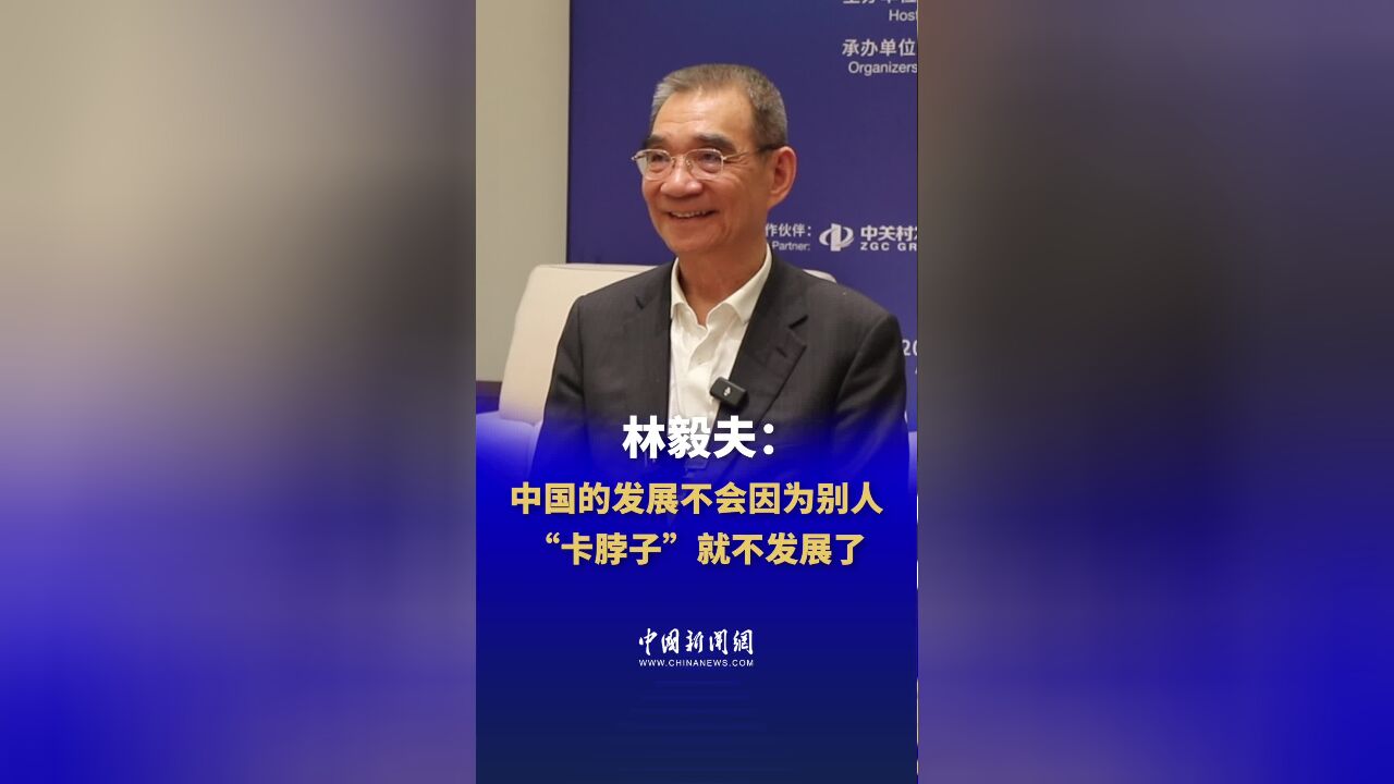 林毅夫:中国的发展不会因为别人“卡脖子”就不发展了