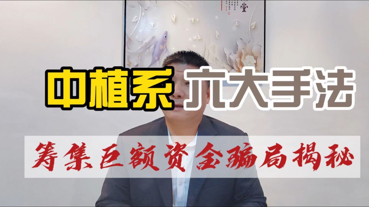 中植系六大手法筹集巨额资金骗局揭秘