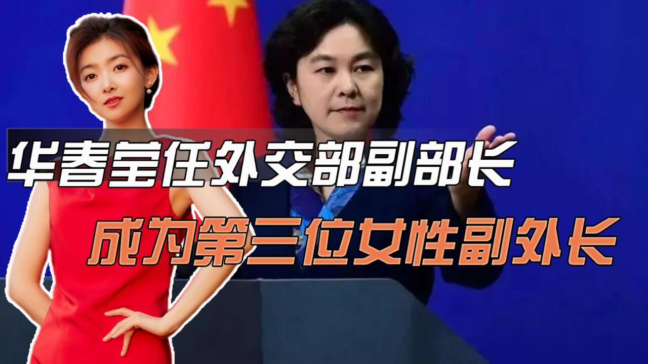 华春莹任外交部副部长,成为第三位女性副外长,回顾她的外交生涯