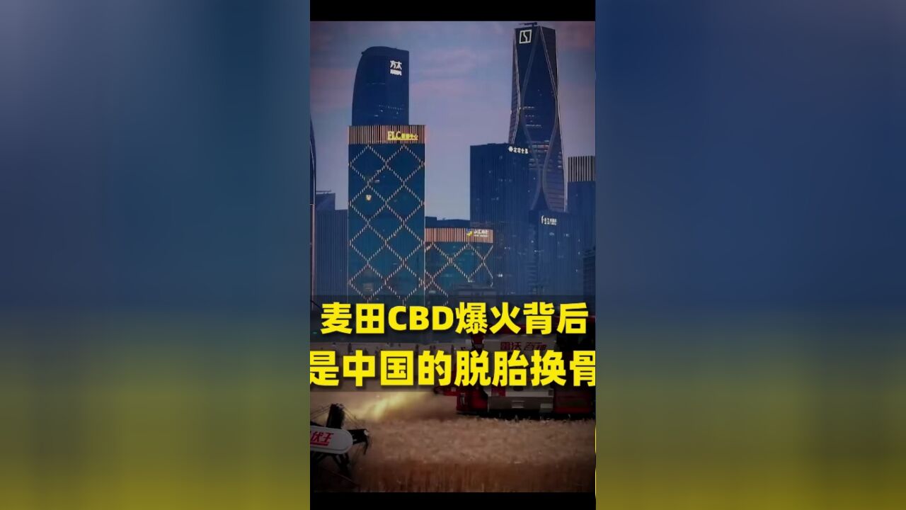 一张麦田CBD图,见证中国现代化!