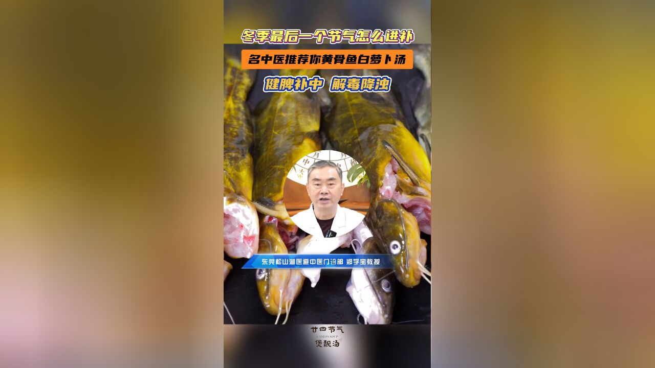 冬季最后一个节气怎么进补?名中医推荐你黄骨鱼白萝卜汤