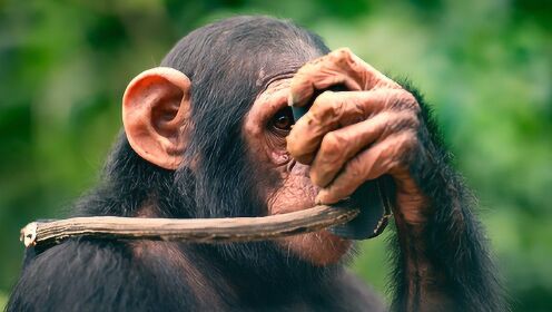 大师兄不喜欢“金箍”！黑猩猩穿戴摄像机秒拆
