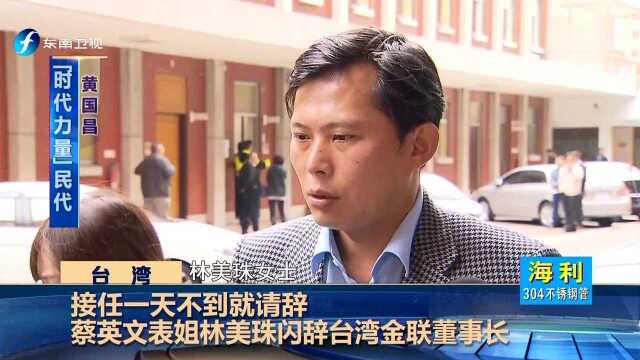 接任一天不到就请辞 蔡英文表姐林美珠闪辞台湾金联董事长