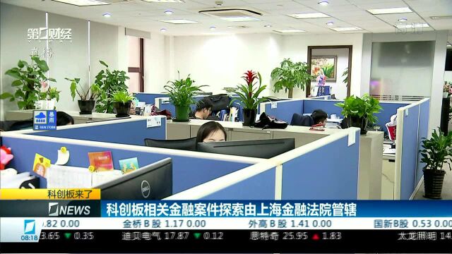 科创板相关金融案件探索由上海金融法院管辖