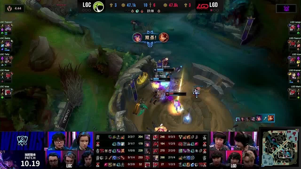 LGC vs LGD 第二局 小花生关键抢龙续命 LGD韧性十足成功翻盘