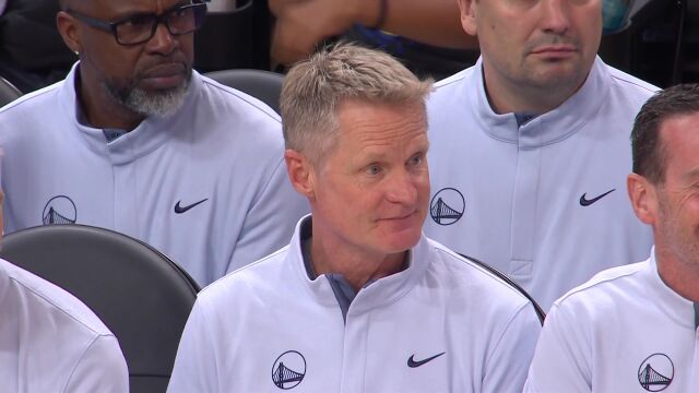 NBA季前赛：开拓者vs勇士第2节 英文解说回放