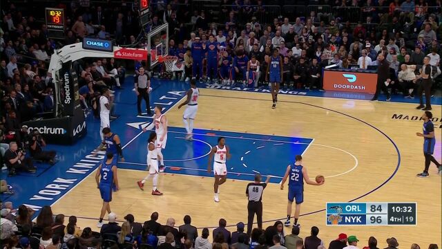 NBA常规赛：魔术vs尼克斯第4节原声解说回放